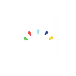 Lot de 4 enfiles aiguilles - multicolore