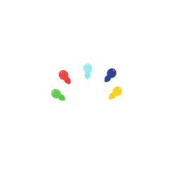 Lot de 4 enfiles aiguilles - multicolore