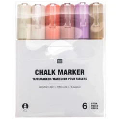 Marqueur craie Rico Design - lot de 6 - multicolore 2