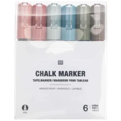 Marqueur craie Rico Design - lot de 6 - multicolore 1
