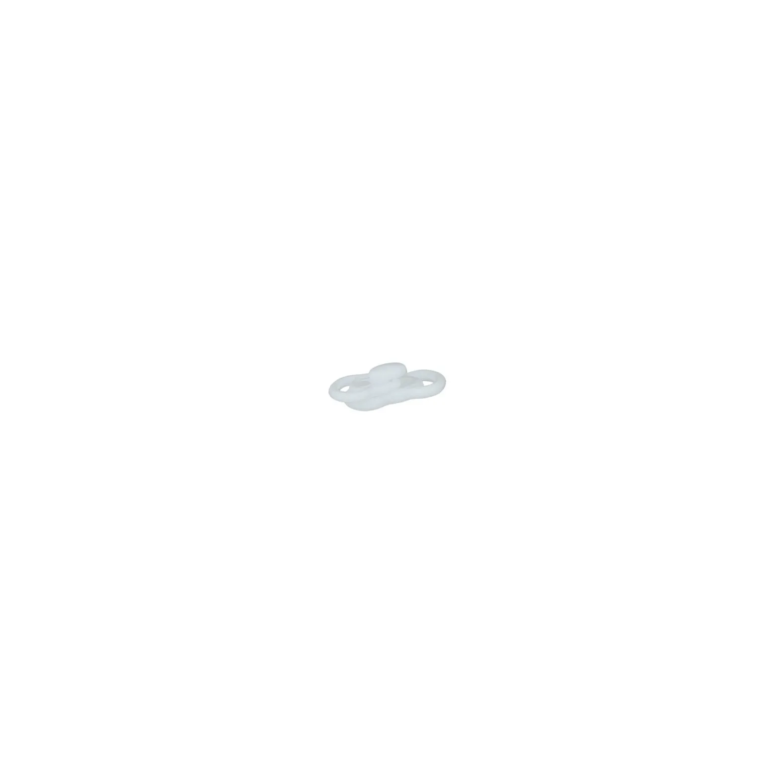 Mini boucle polyester - blanc