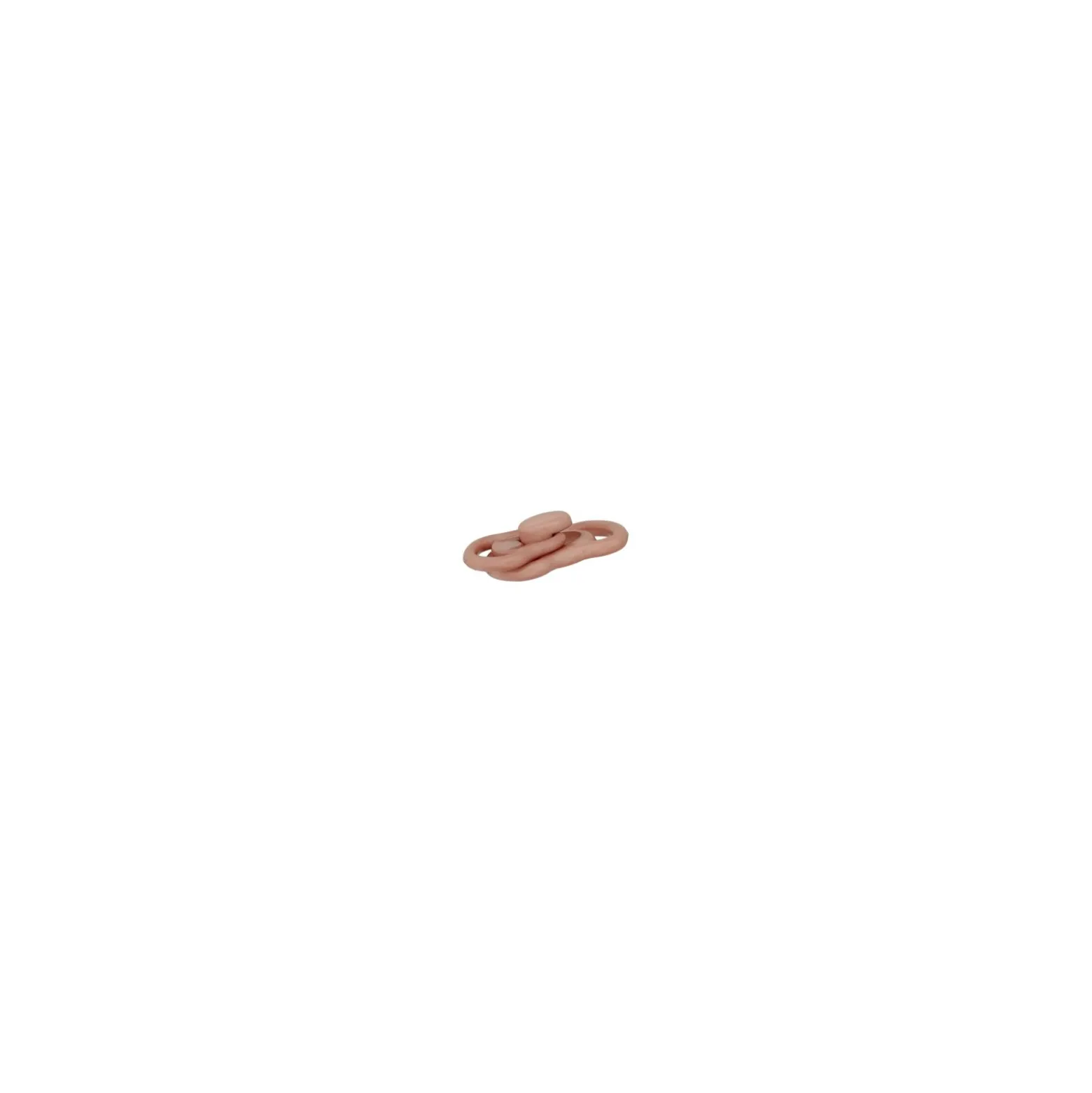 Mini boucle polyester - taupe