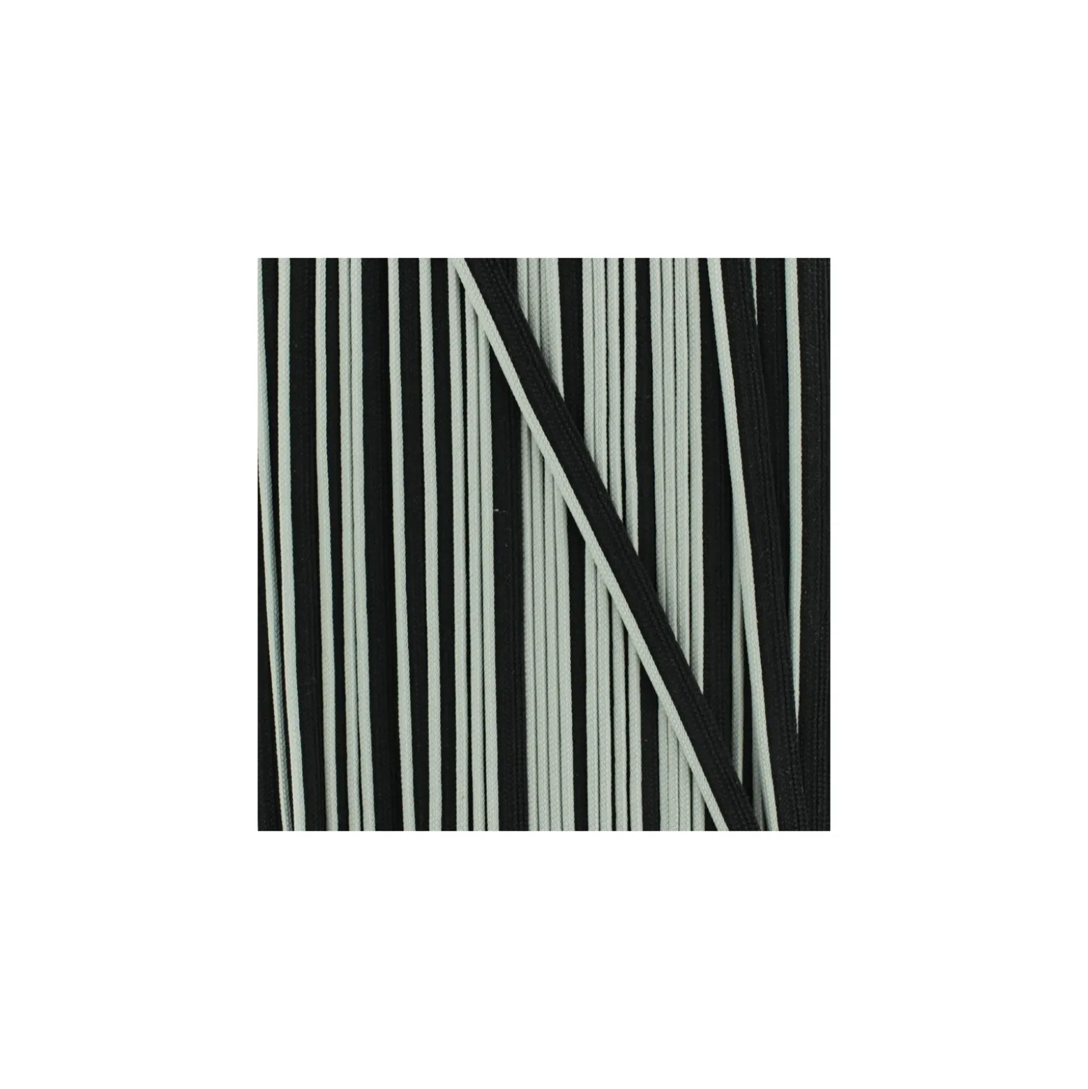 Passepoil bicolore polyester - gris/noir