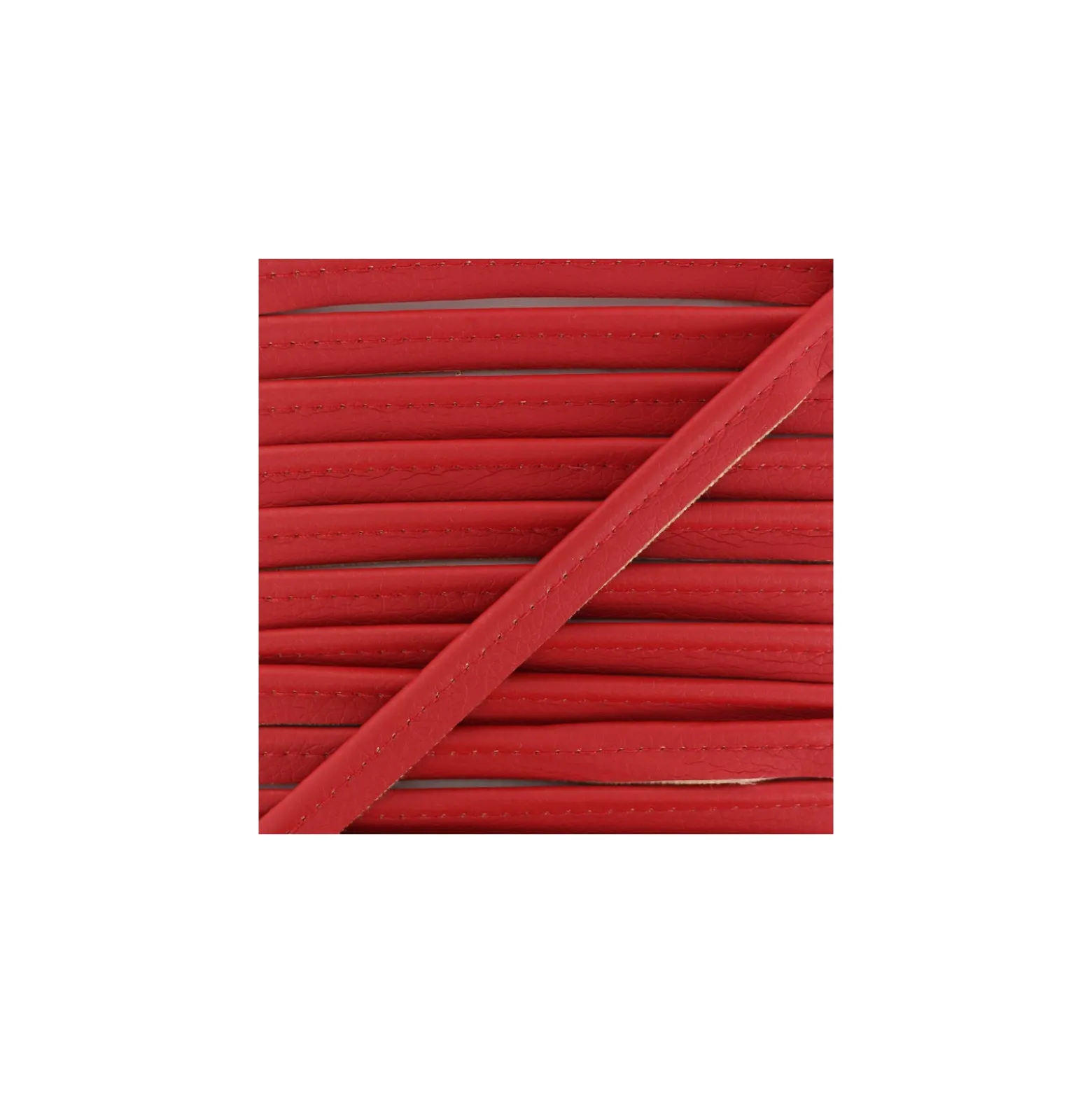 Passepoil Simili Cuir Leka - Rouge