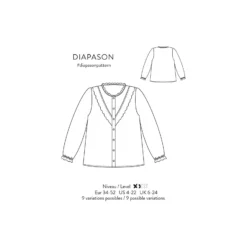 Patron Atelier Scämmit Blouse - Diapason