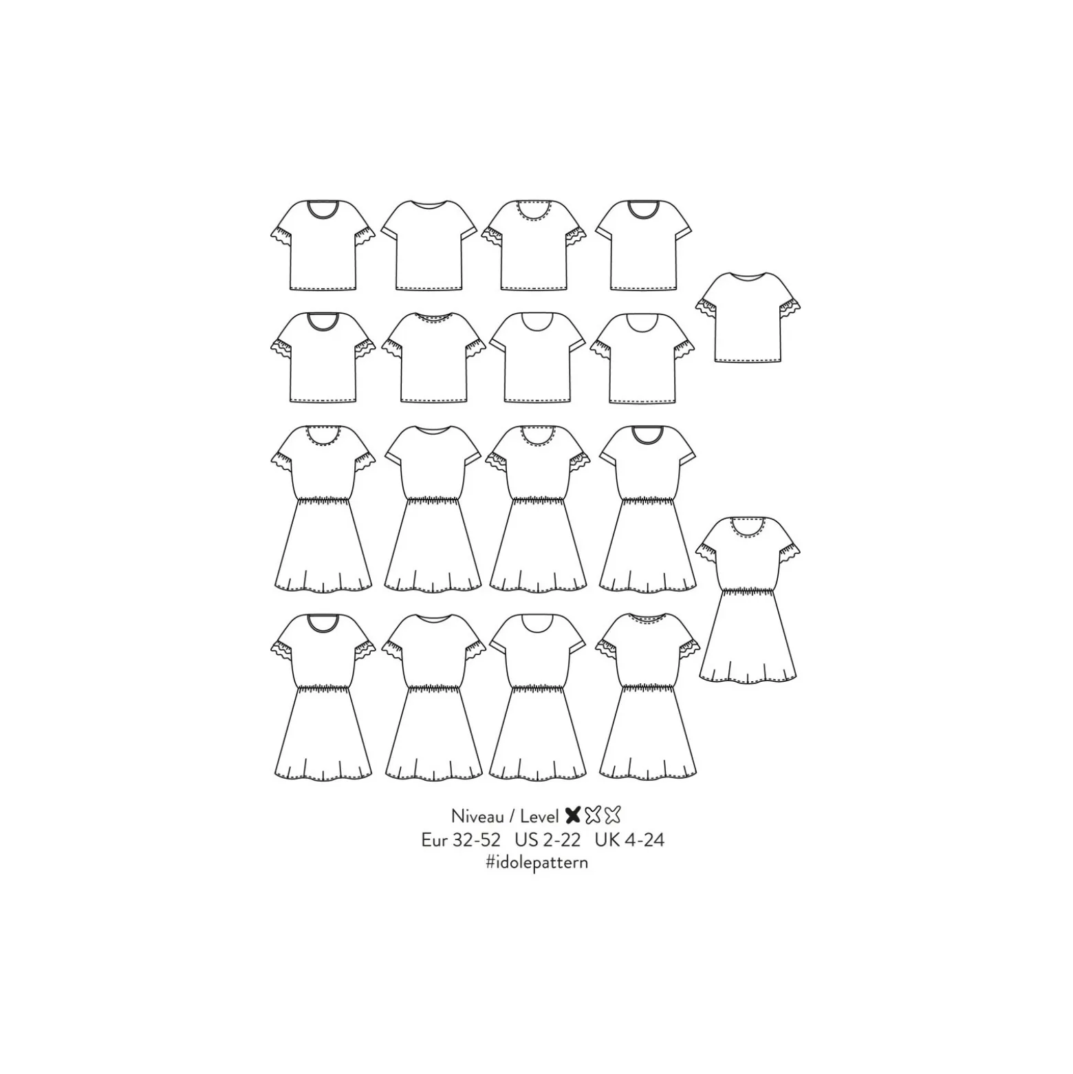 Patron Atelier Scämmit Blouse et Robe - Idole