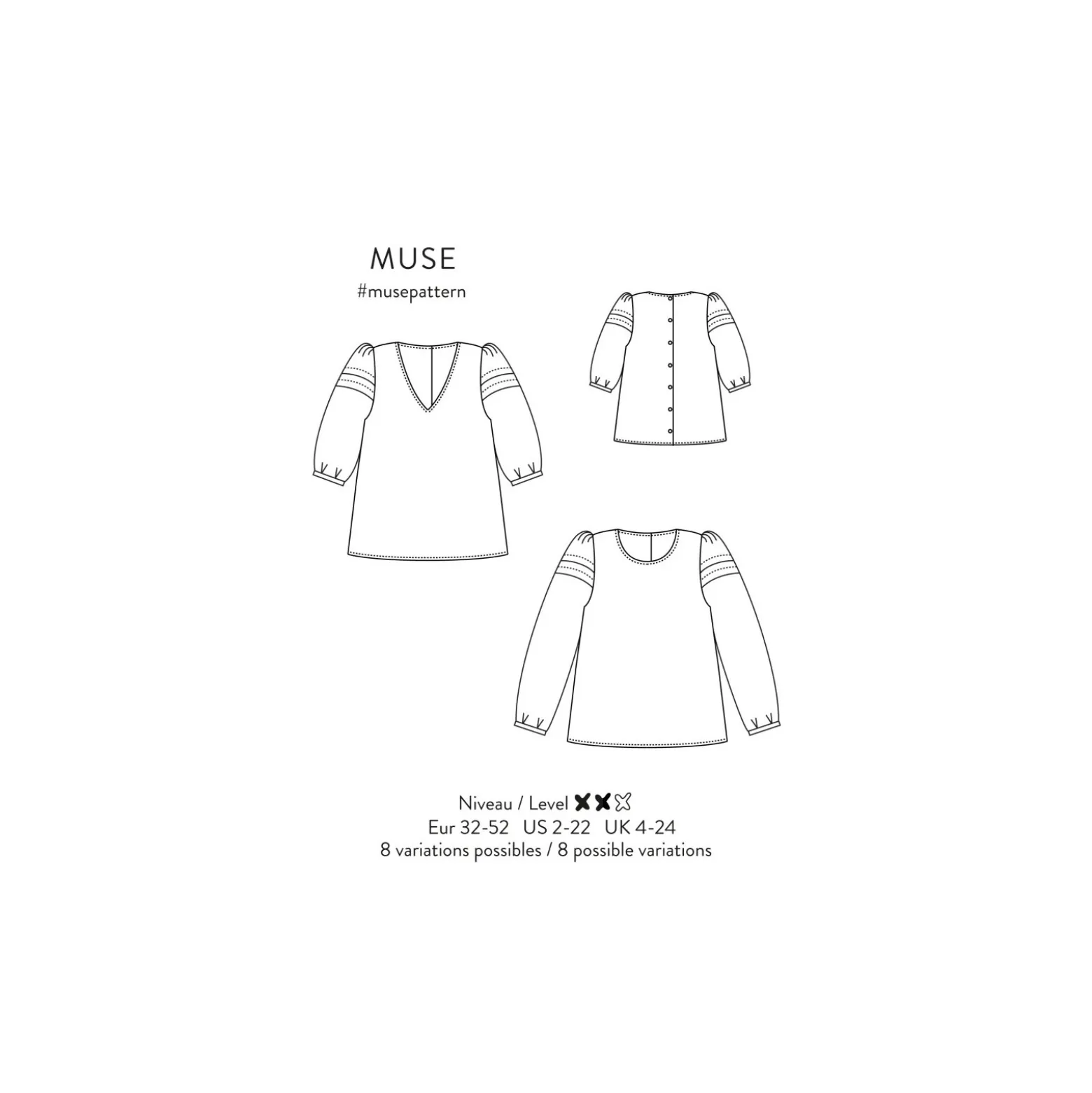 Patron Atelier Scämmit Blouse - Muse