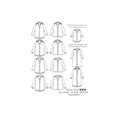 Patron Atelier Scämmit Chemise robe - Azur
