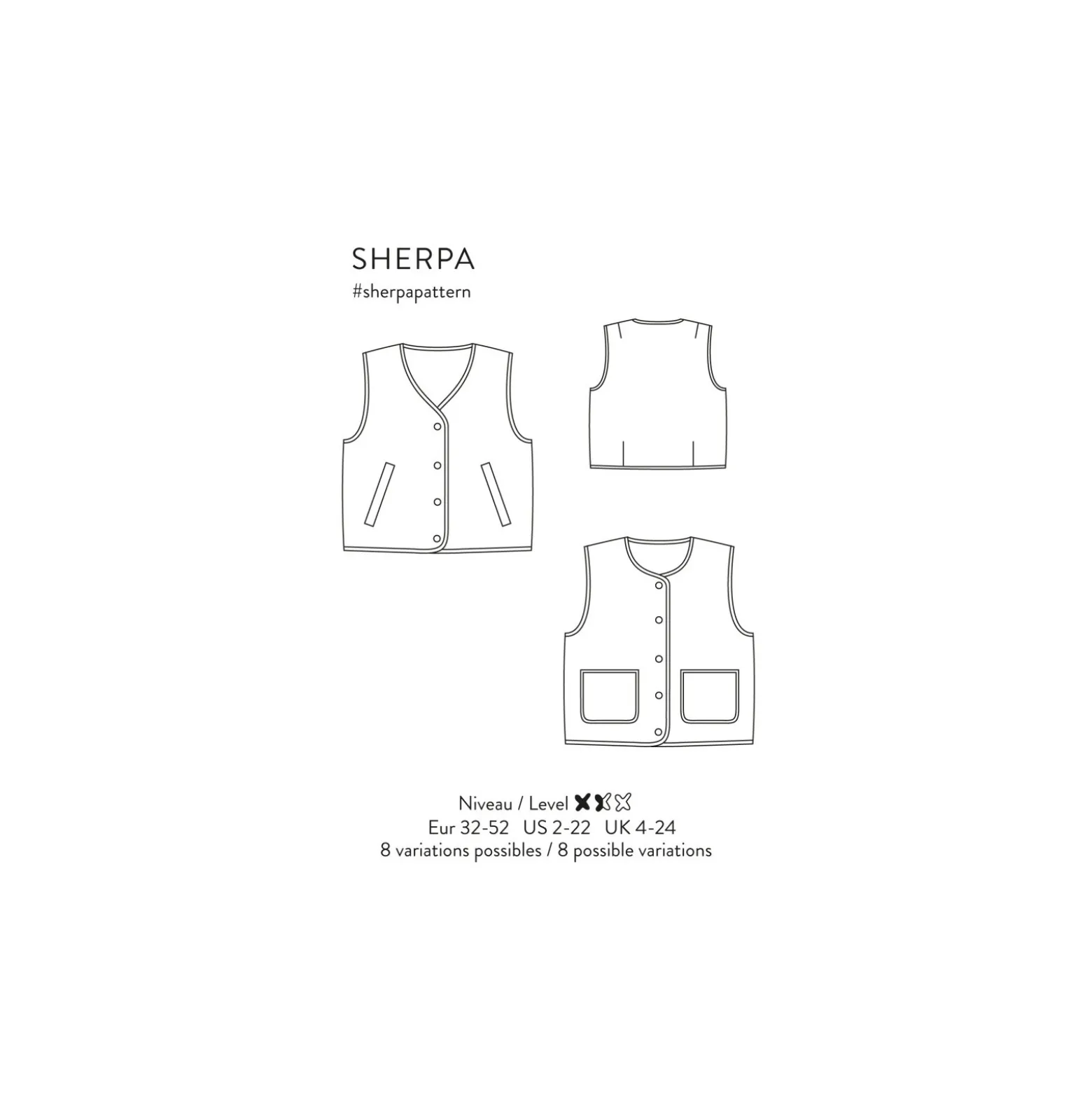Patron Atelier Scämmit Gilet sans manches - Sherpa