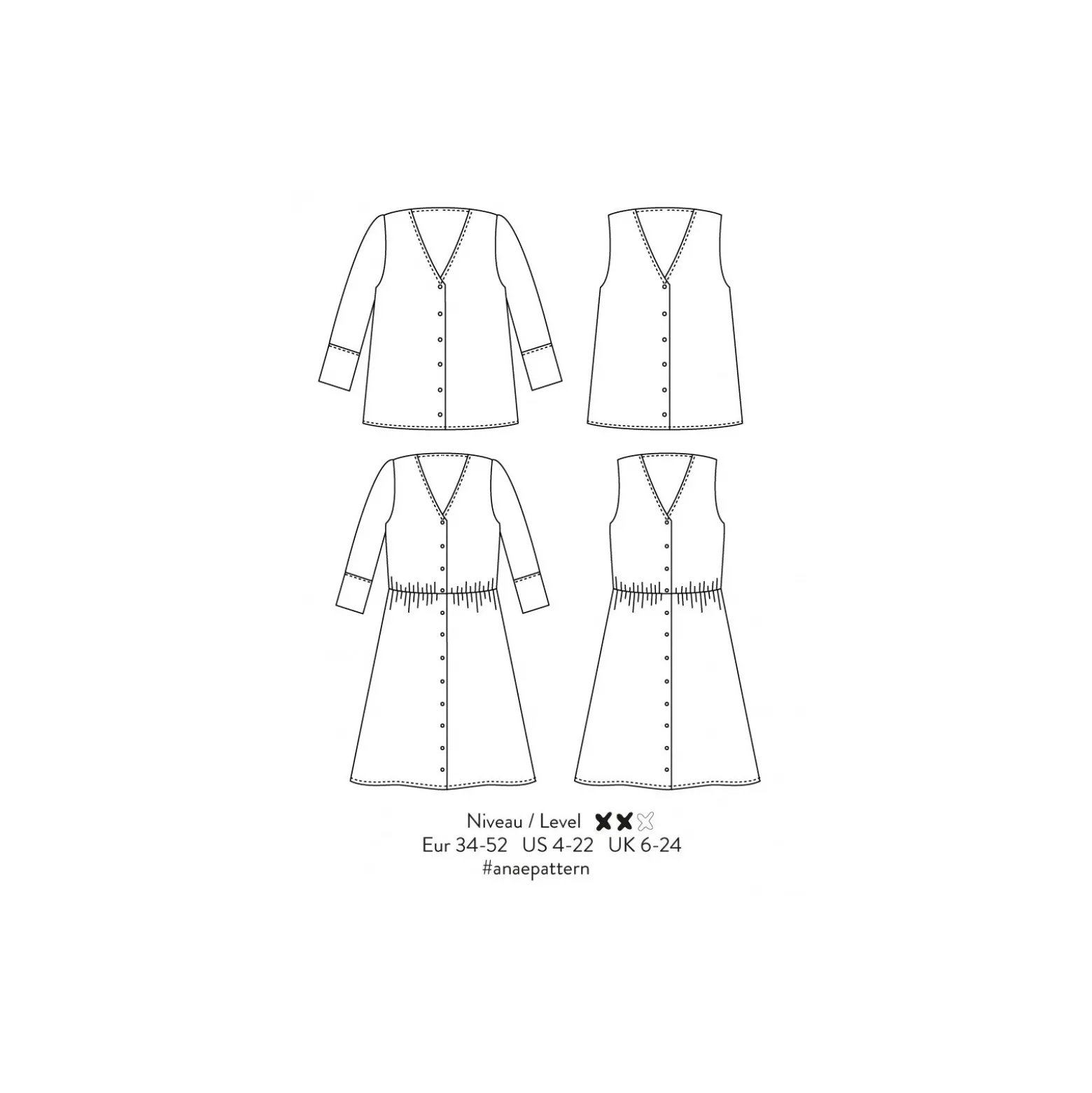 Patron Atelier Scämmit Robe - Anaé