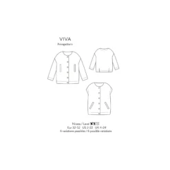 Patron Atelier Scämmit Veste - Viva