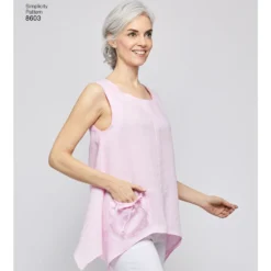 Patron Blouse ample asymétrique Femme - Simplicity n°8603