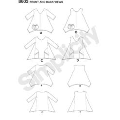 Patron Blouse ample asymétrique Femme - Simplicity n°8603