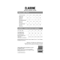 Patron blouse bébé Mon Petit Patron - Claudine