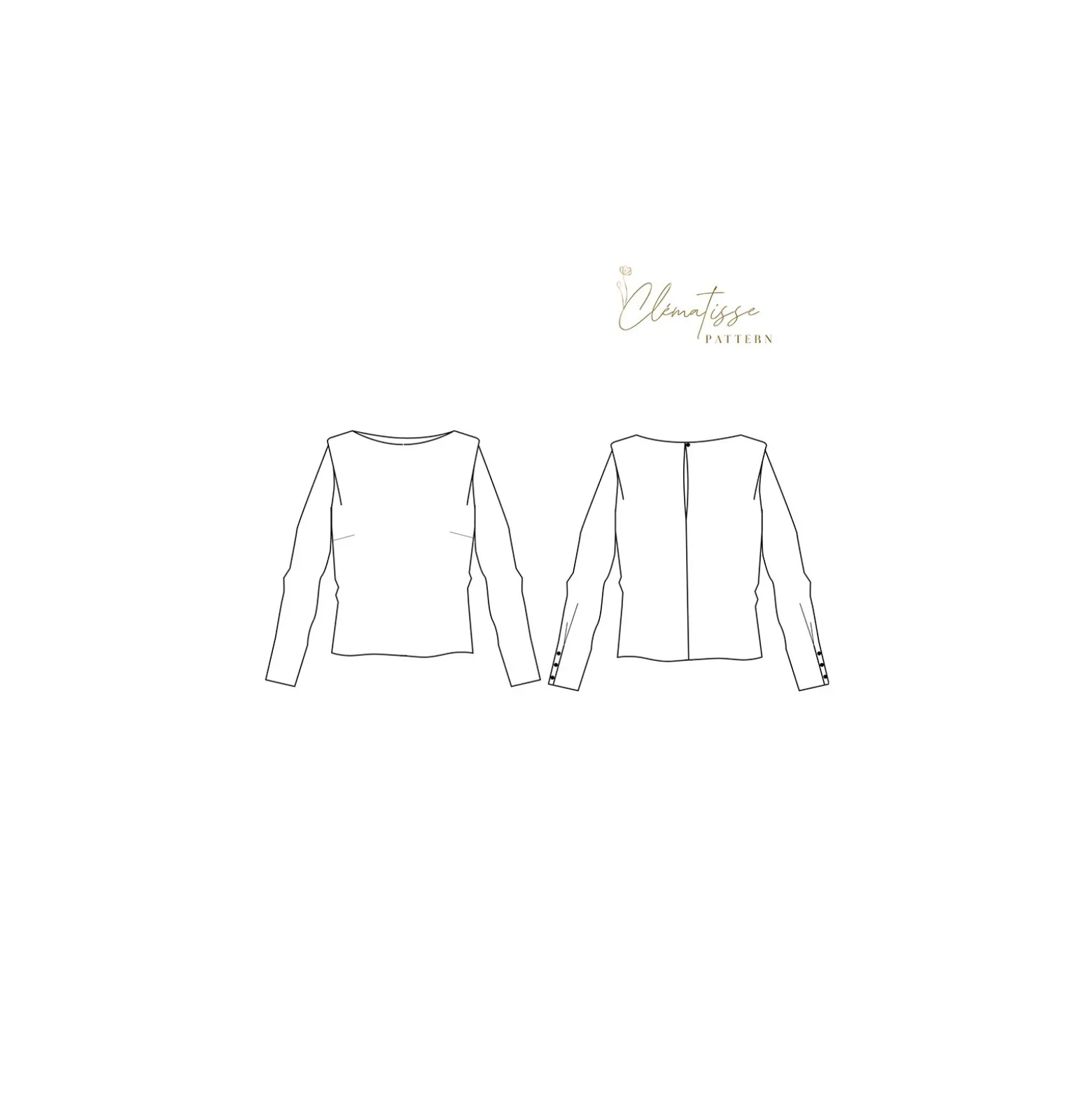 Patron Blouse Clématisse Pattern - Kim