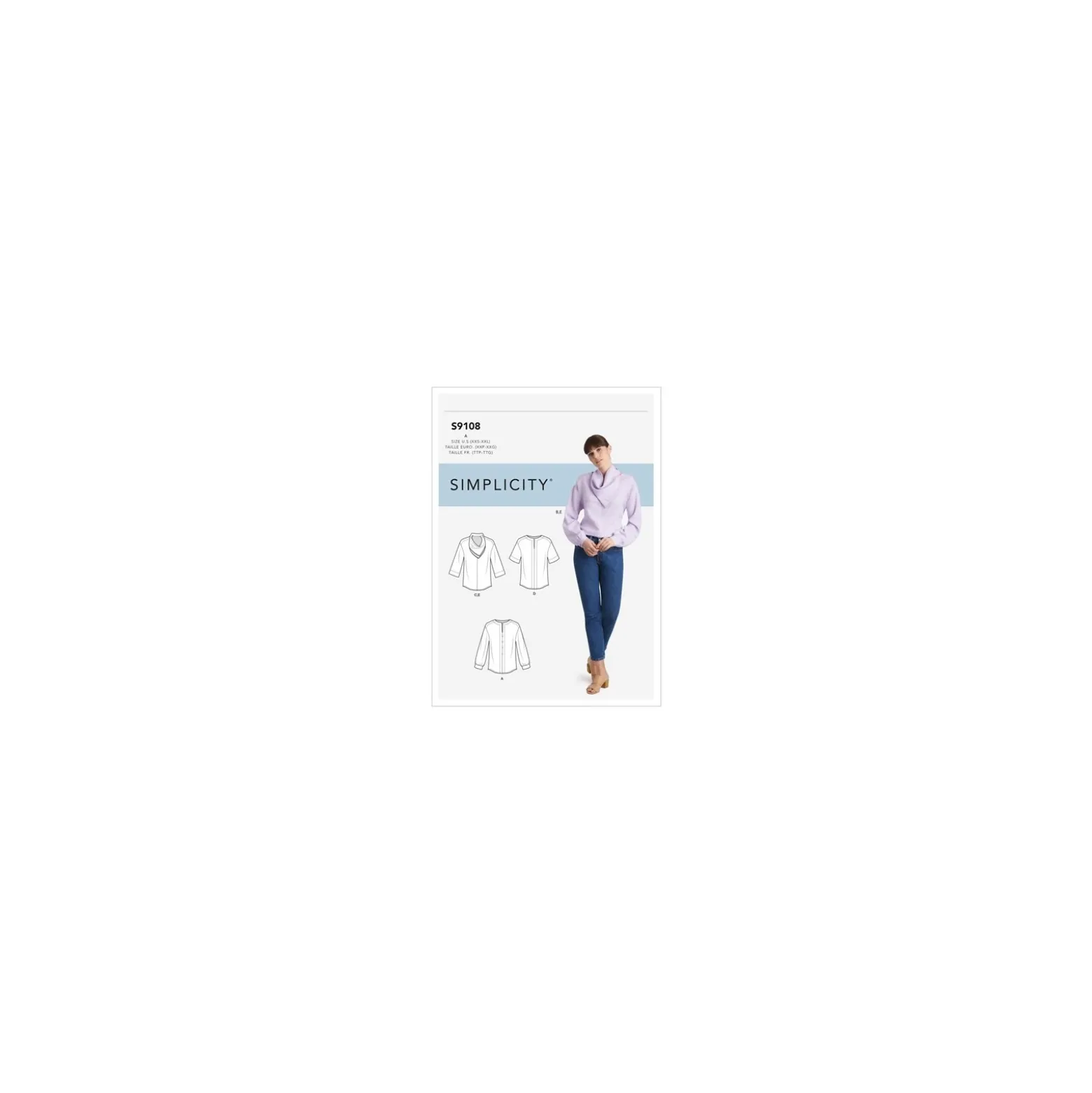 Patron Blouse col foulard Femme - Simplicity n°S9108