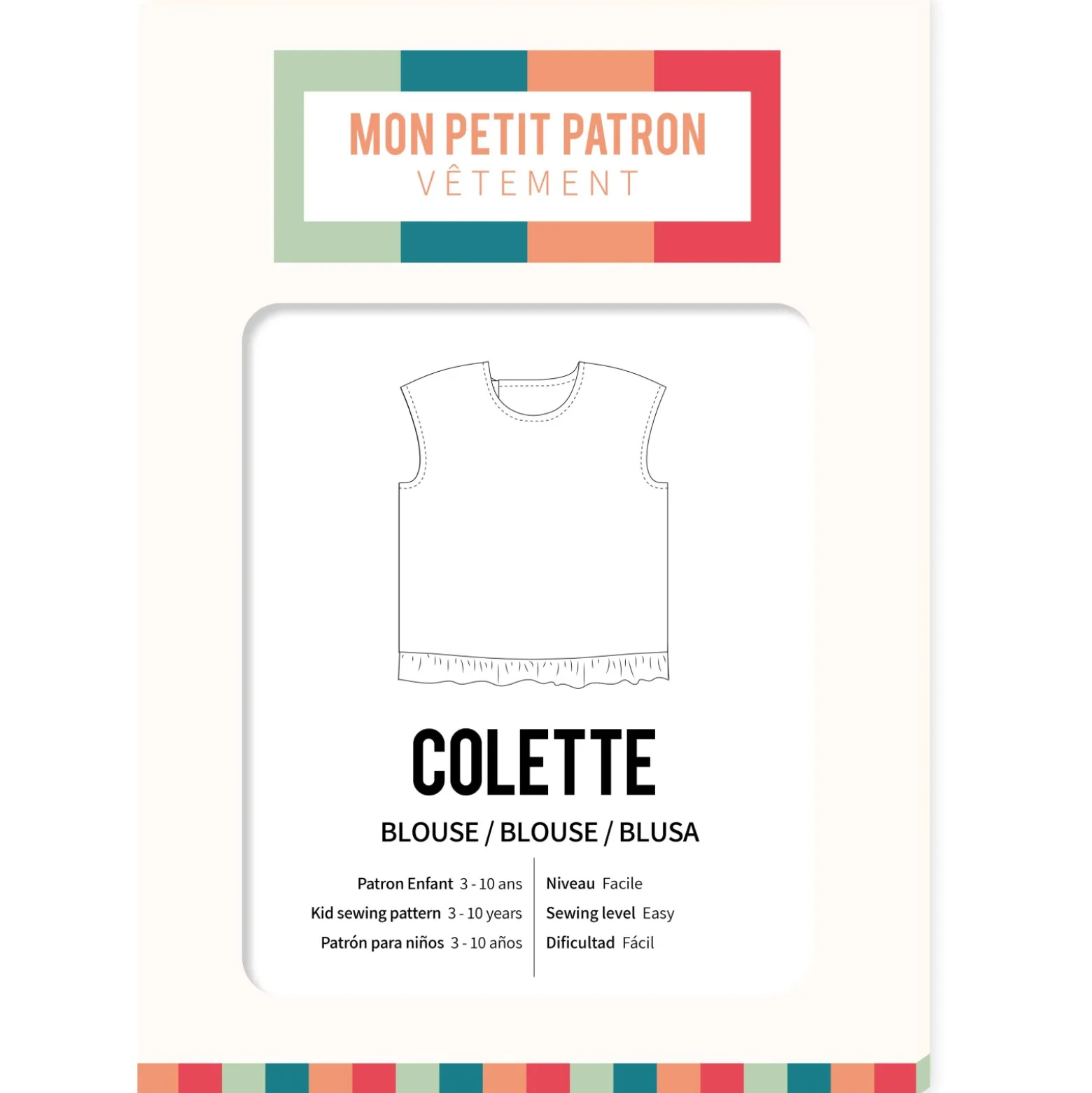 Patron blouse enfant Mon Petit Patron - Colette