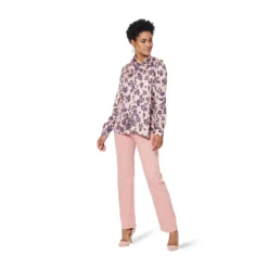 Patron blouse et robe col châle femme - Burda n°5947