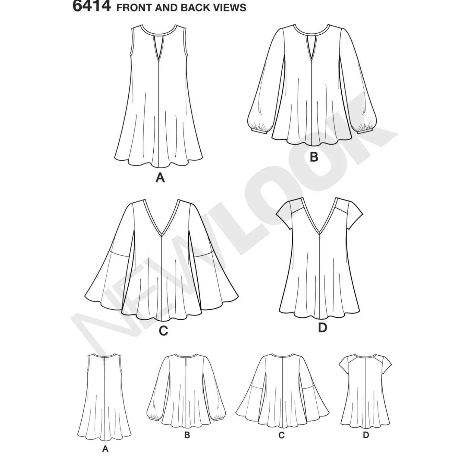 Patron Blouse Fluide Femme - New Look 6414