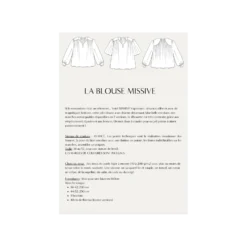 Patron Blouse Maison Fauve - Missive