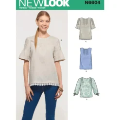 Patron Blouse à Plis Femme - New Look 6604