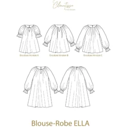 Patron Blouse Robe Clématisse Pattern - Ella