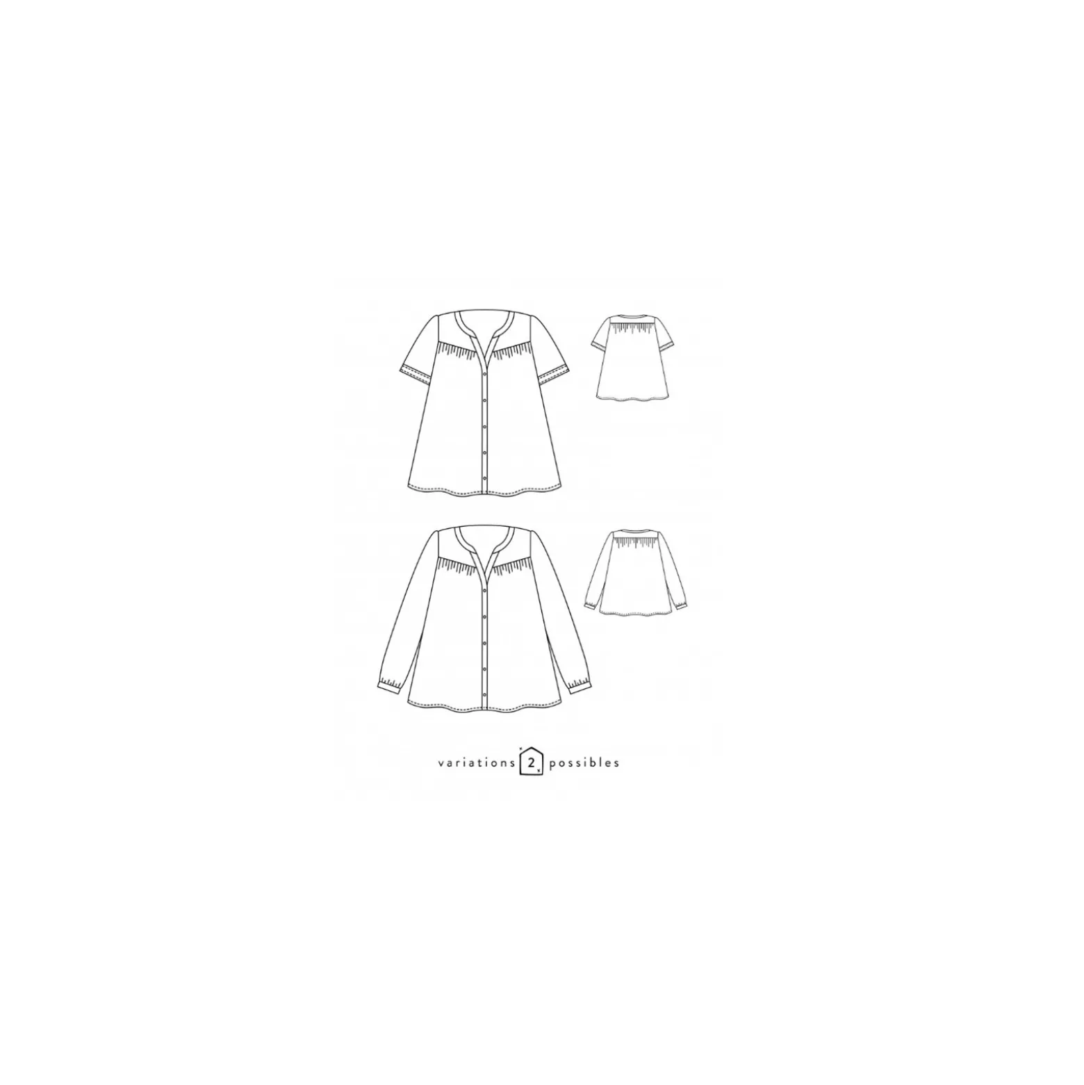 Patron Blouse Scämmit - Envol