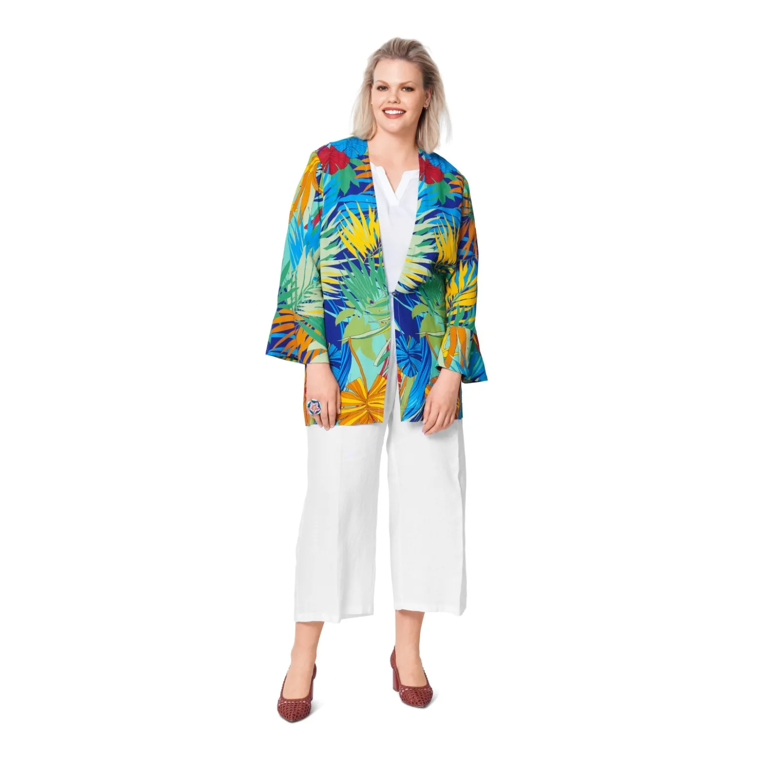 Patron caftan Femme grande taille - Burda n°6107