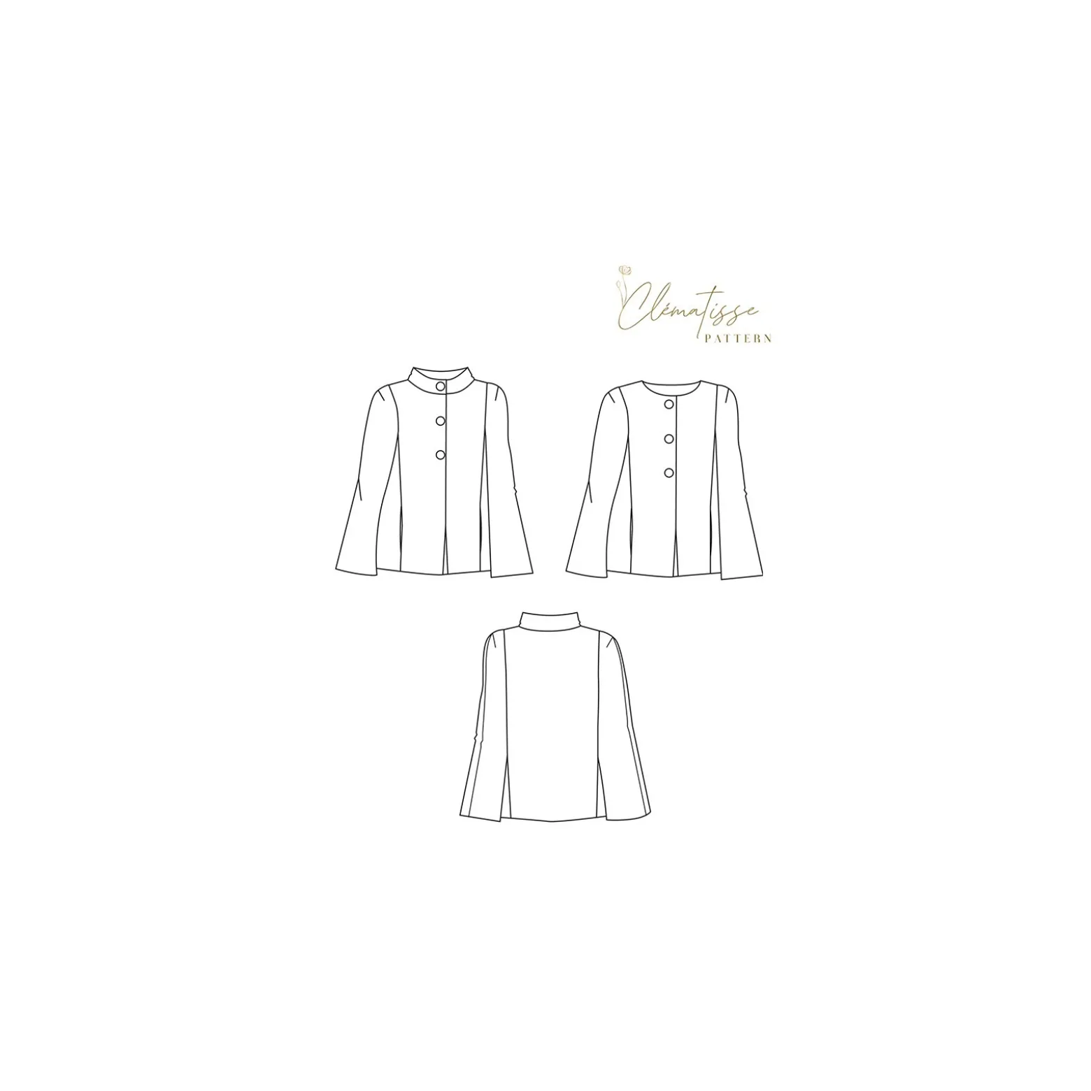 Patron Cape Clématisse Pattern - Capucine