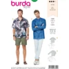 Patron Chemise Col Droit Homme Burda N°6349