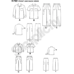 Patron chemise Homme et Enfant - Simplicity n°4760