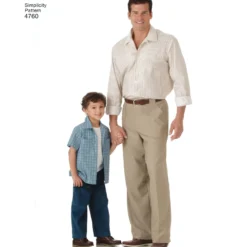 Patron chemise Homme et Enfant - Simplicity n°4760