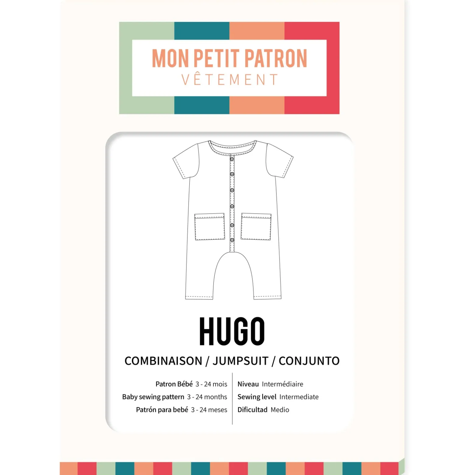 Patron combinaison bébé Mon Petit Patron - Hugo
