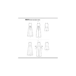 Patron Combinaison Ceinturée Femme - New Look 6616