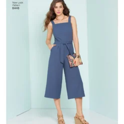 Patron Combinaison Encolure Carré Femme - New Look 6446