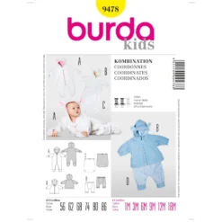 Patron Coordonnés Burda n°9478