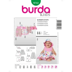 Patron Coordonnés Burda n°9712