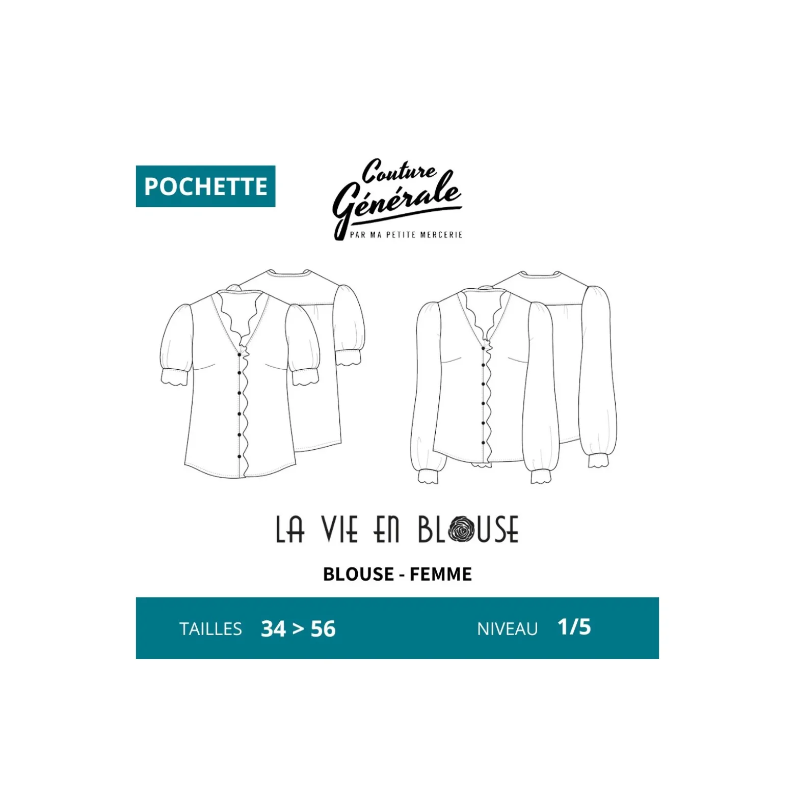 Patron Couture Générale Blouse - La vie en blouse