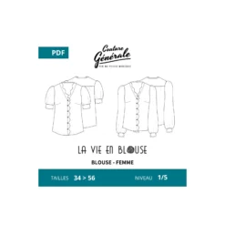 Patron Couture Générale Blouse - La vie en blouse (PDF)