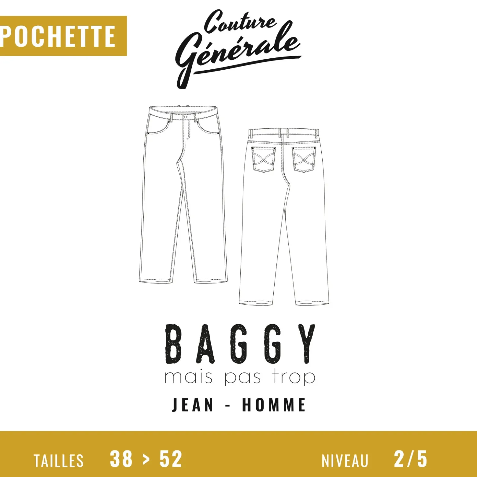 Patron Couture Générale Pantalon – Baggy mais pas trop