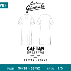 Patron Couture Générale Robe – Caftan sur le rivage (PDF)