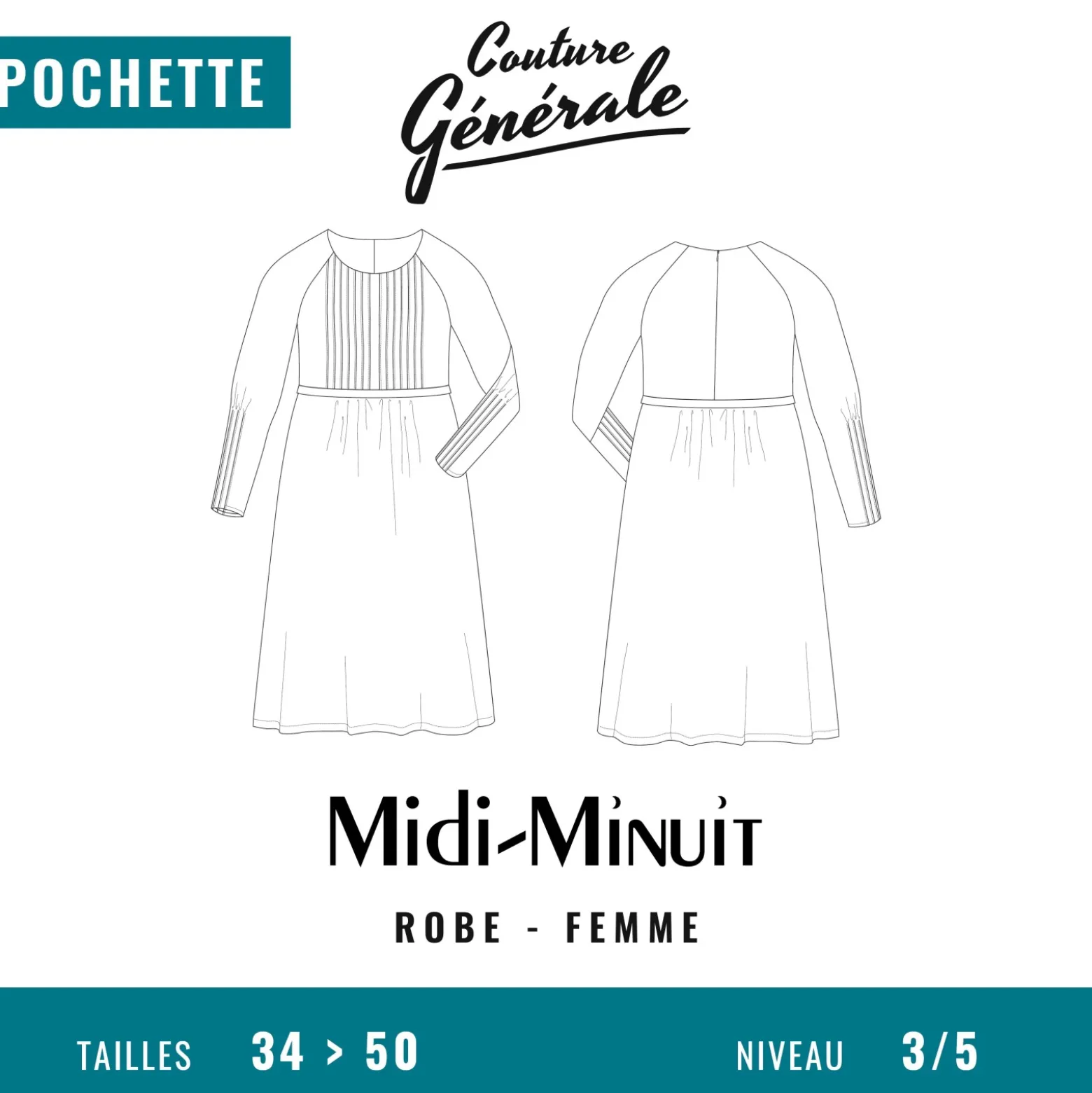 Patron Couture Générale Robe – Midi-Minuit