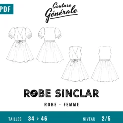 Patron Couture Générale Robe – Robe Sinclar (PDF)