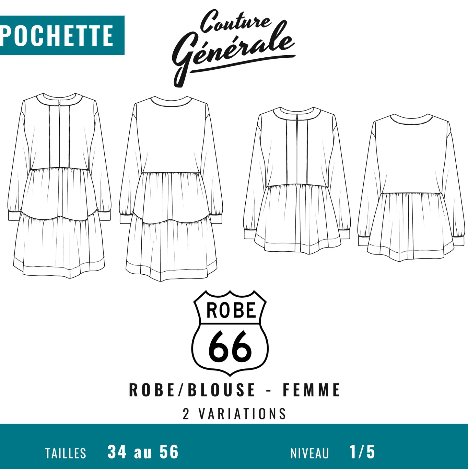 Patron Couture Générale Robe - Robe 66