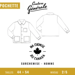 Patron Couture Générale surchemise –Ma chemise au Canada