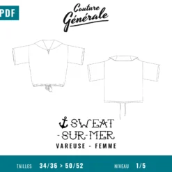 Patron Couture Générale Sweat – Sweat-sur-mer (PDF)