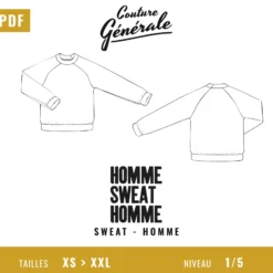 Patron Couture Générale Sweatshirt – Homme sweat homme (PDF)