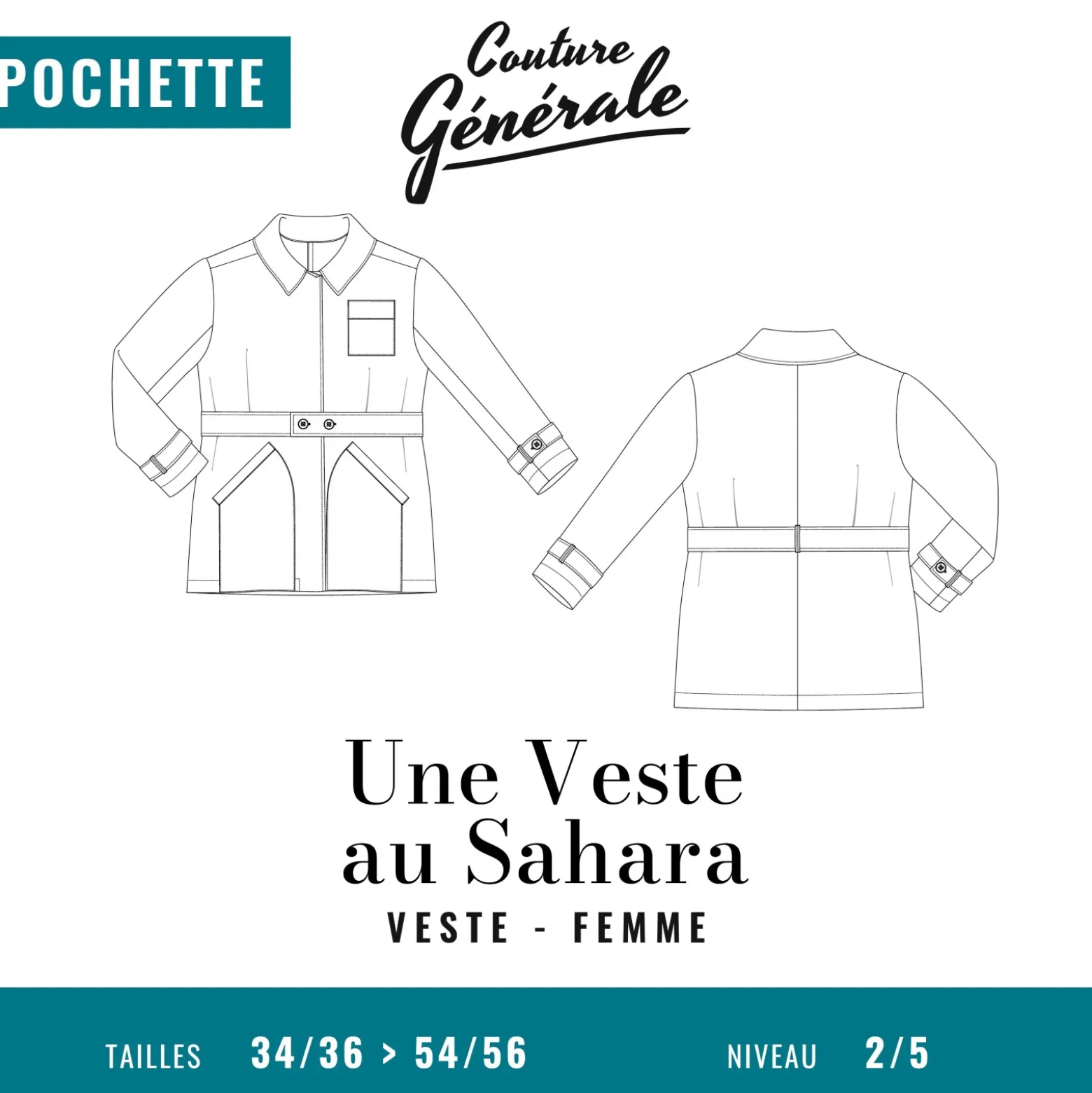 Patron Couture Générale Veste - Une Veste au Sahara