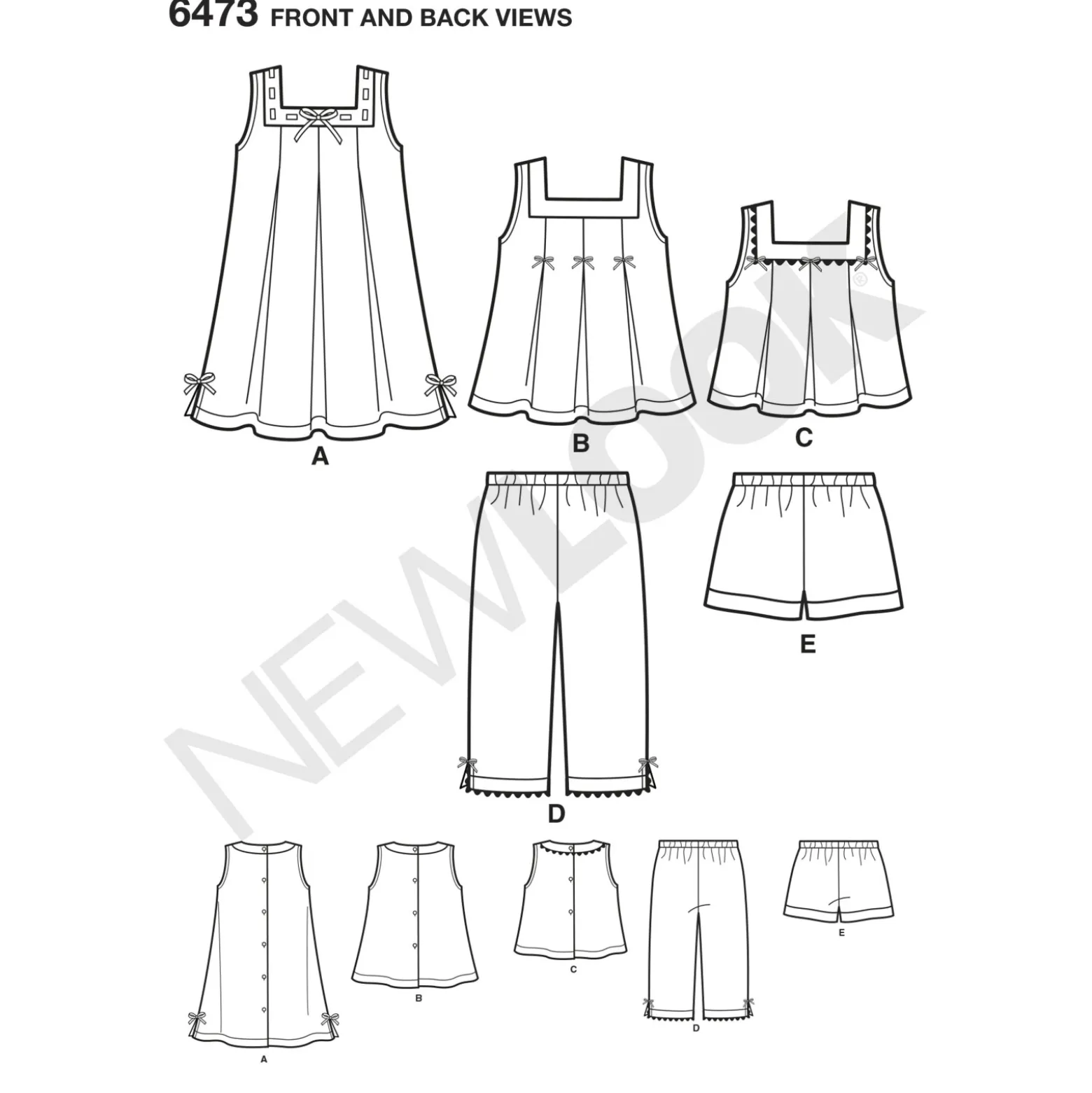 Patron Ensemble Bébé - New Look 6473