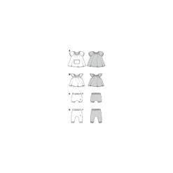 Patron ensemble blouse pantalon bébé - Burda n°9239